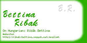 bettina ribak business card